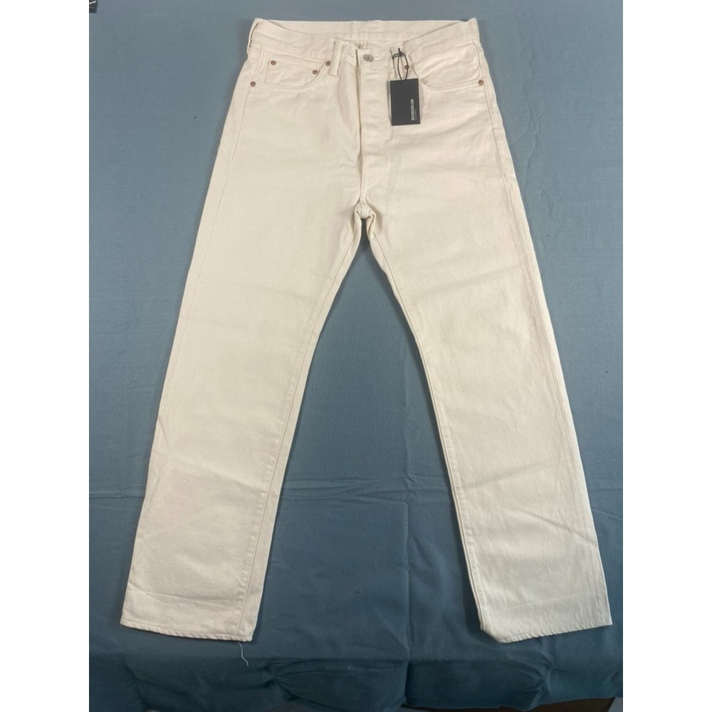 NWT Buck Mason Japanese Loomstate Selvedge Jeans 31x31 Specked Cream MSRP $278